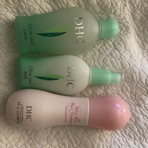 DHC CARE JAPAN olive leaf moisture milk, toner and after bath treatment